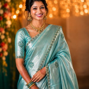 Artistic Chakra Design Saree